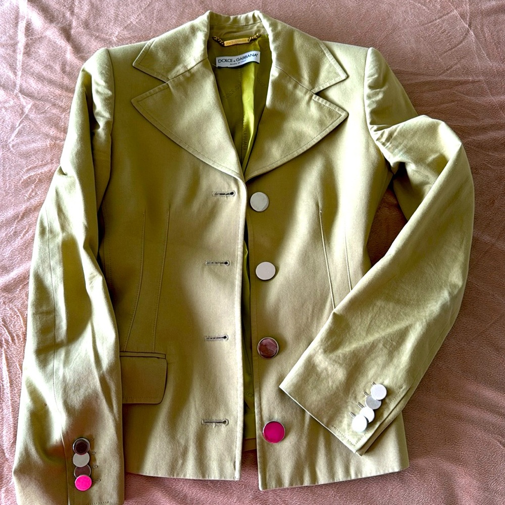 Dolce & Gabbana Green Suit Set